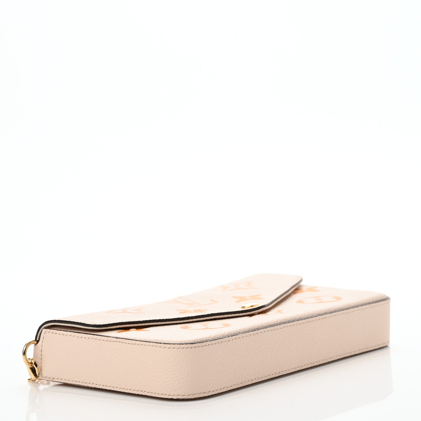 Empreinte Monogram Giant By The Pool Felicie Pochette Chain Wallet Cream Saffron