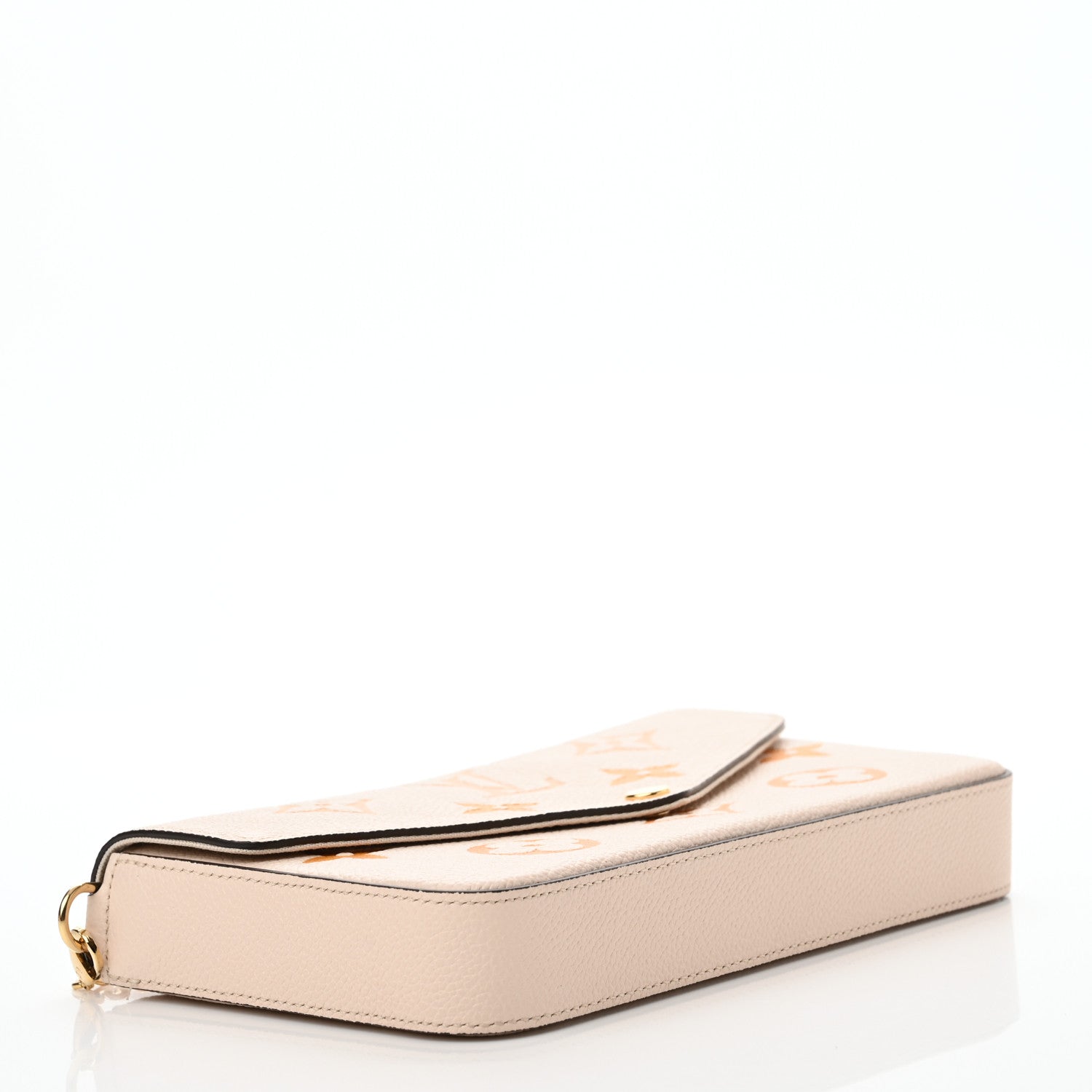 Louis Vuitton Empreinte Monogram Giant By The Pool Felicie Pochette Chain Wallet Cream Saffron 5 of 11