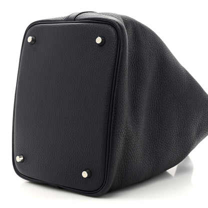 Hermes Taurillon Clemence Picotin Lock 22 MM Bleu Nuit 9 of 12