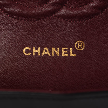 Chanel Lambskin Quilted Medium Double Flap Black 6 of 10