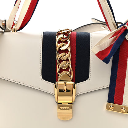 Gucci Calfskin Small Sylvie Shoulder Bag Off White 8 of 11