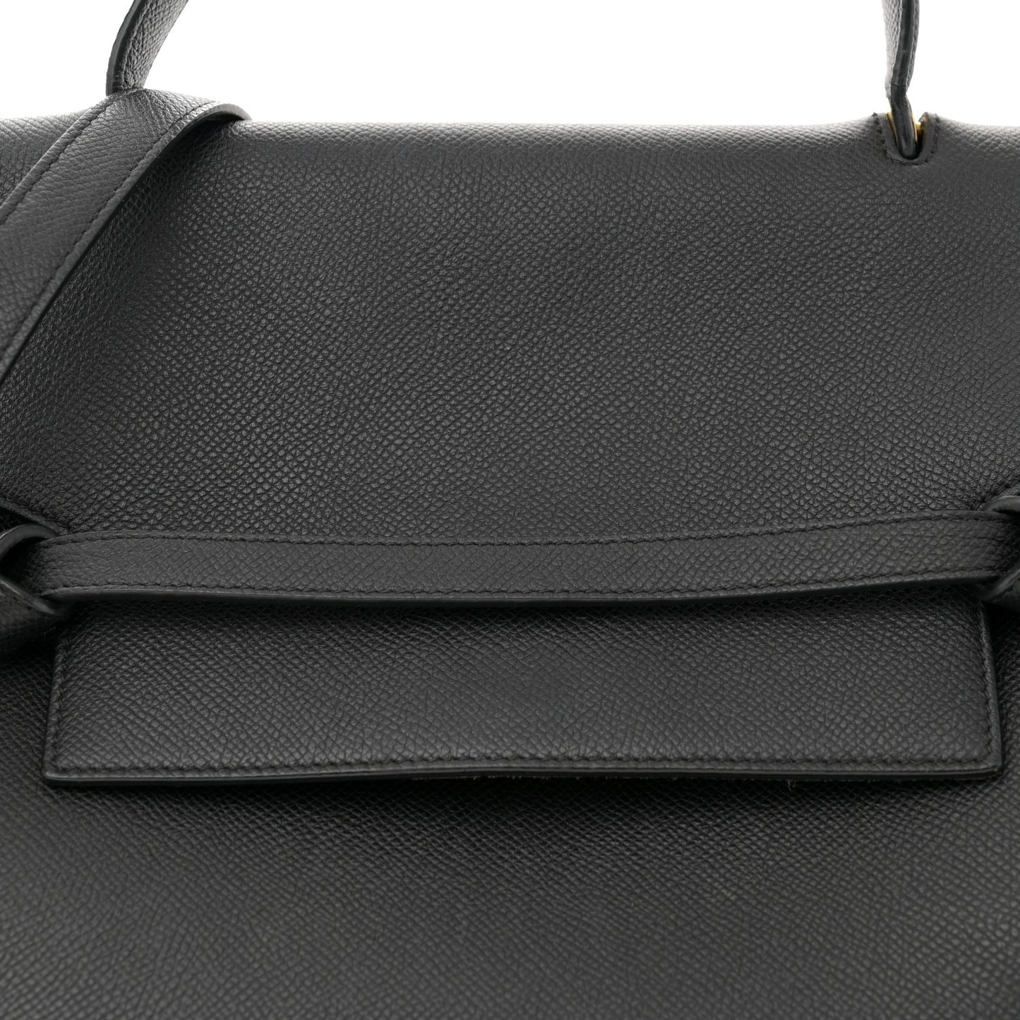 Grained Calfskin Mini Belt Bag Black