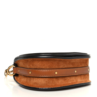 Chloe Calfskin Suede Small Nile Bracelet Bag Caramel 4 of 11