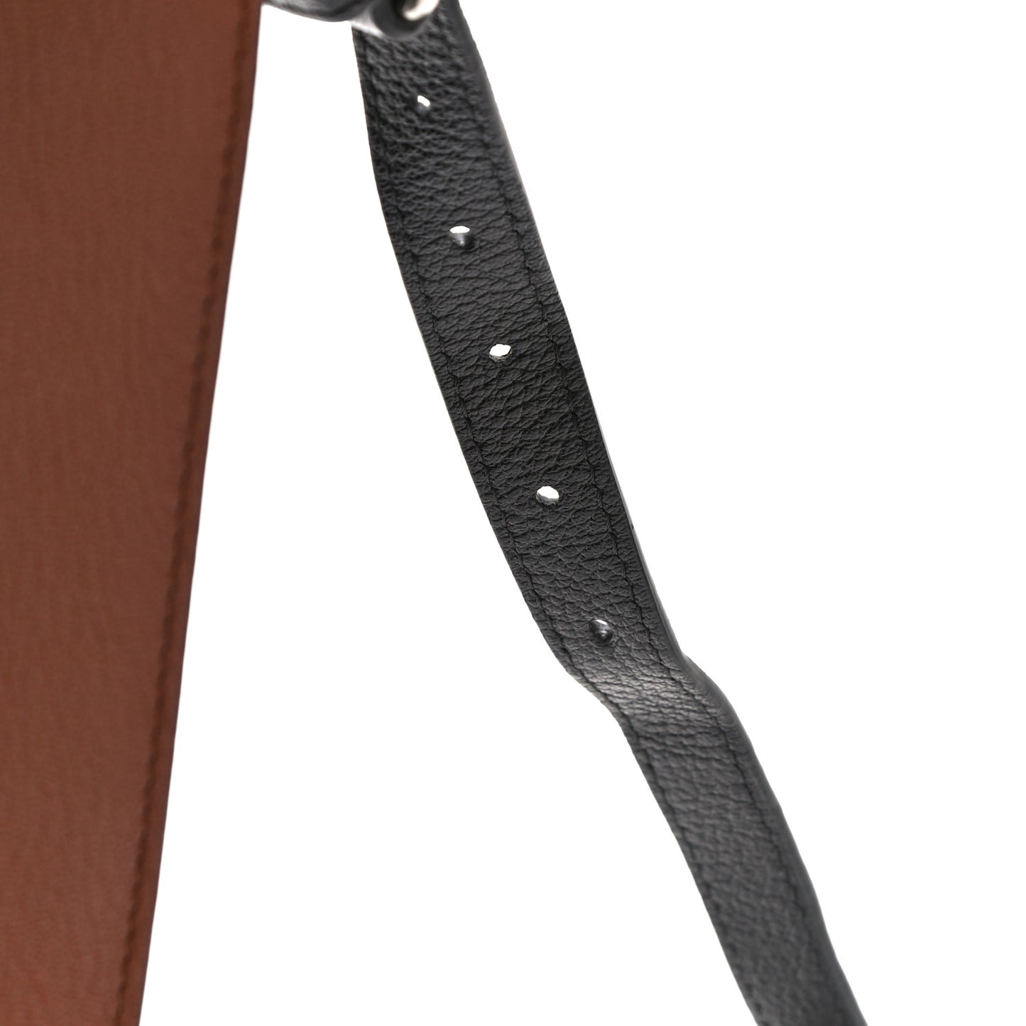 Goatskin Vintage Check Medium D-Ring Bag Tan Black