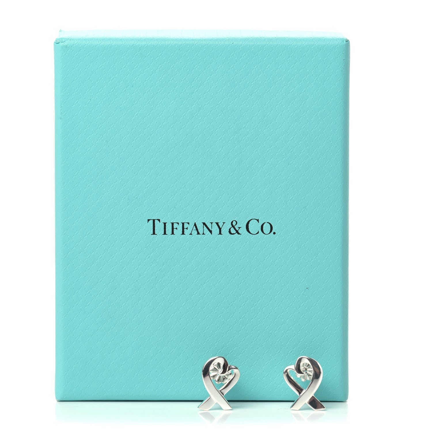 Tiffany Sterling Silver Small Paloma Picasso Loving Heart Earrings 5 of 5