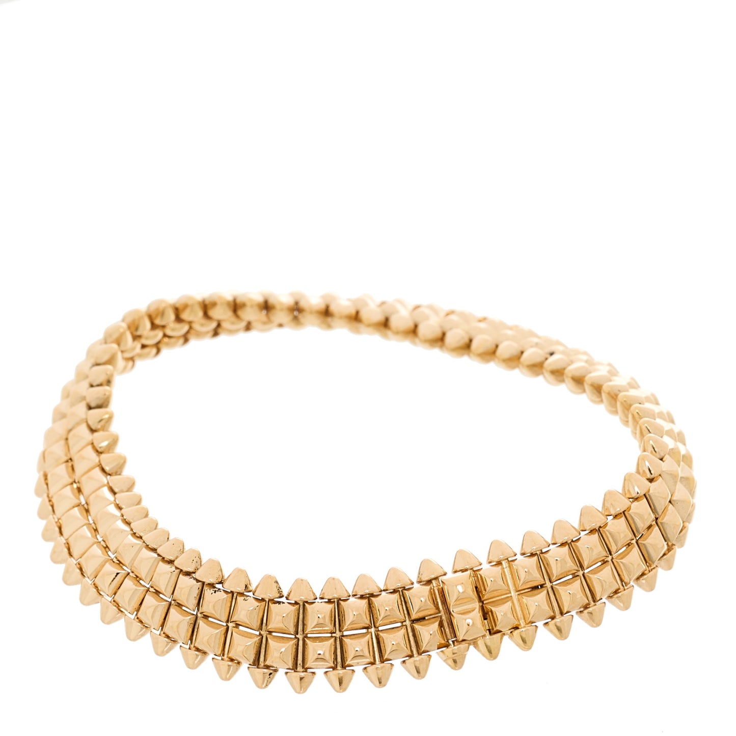 18K Pink Gold Clash De Cartier Flexible Double Row Bracelet 14