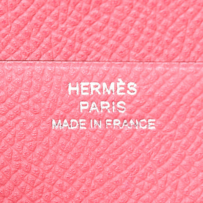 Hermes Epsom Bearn Gusset Wallet Rose Azalee 6 of 8