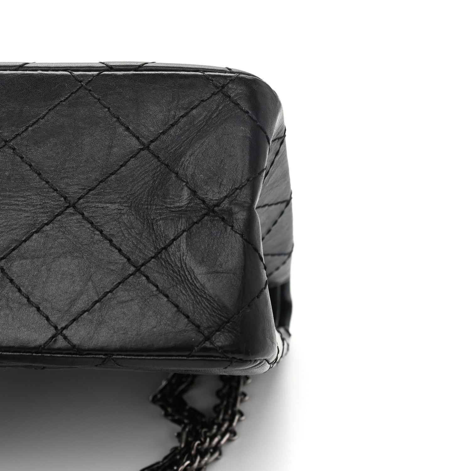 Chanel Aged Calfskin Quilted 2.55 Reissue 226 Flap Black 12 of 15