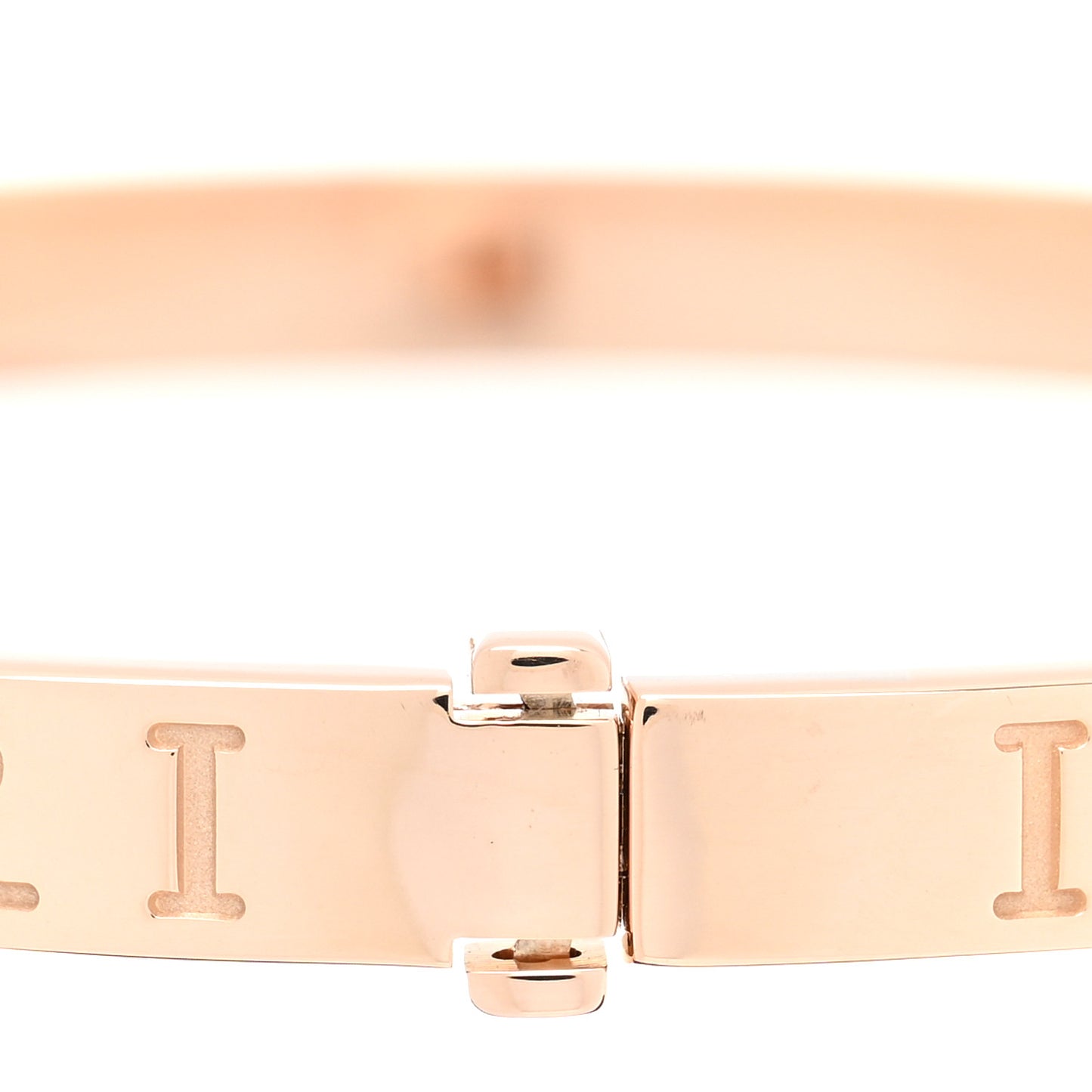 18K Rose Gold Diamond B.Zero1 Essential Bangle Bracelet L