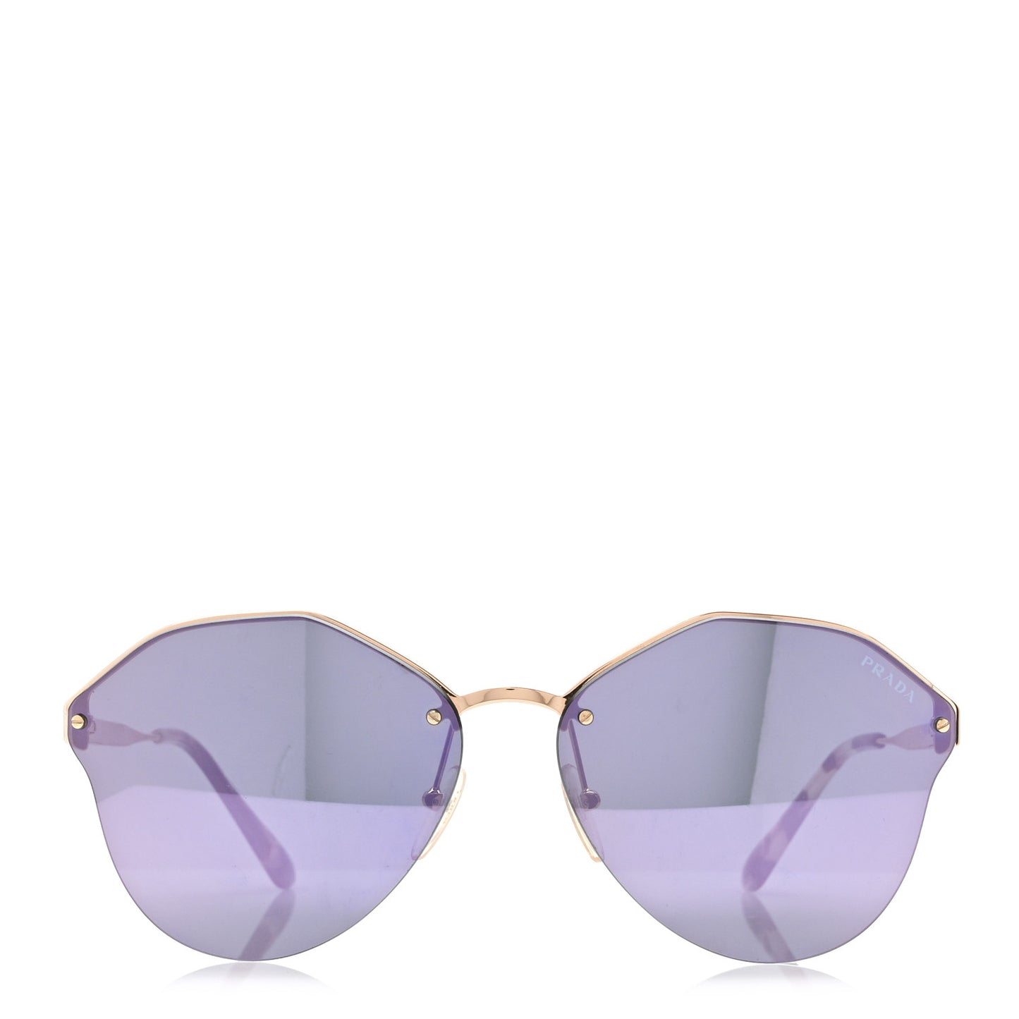 Rimless Sunglasses SPR 64T Violet Gold