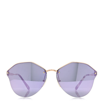 Prada Rimless Sunglasses SPR 64T Violet Gold 3 of 6