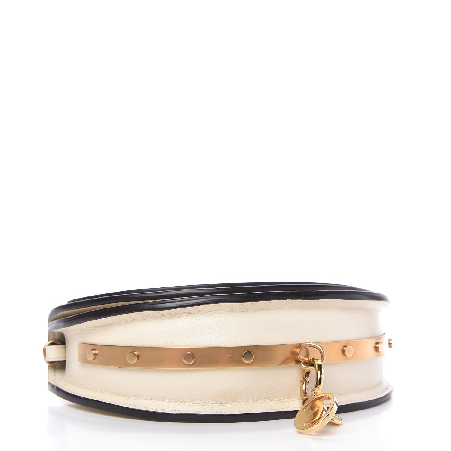 Chloe Calfskin Small Nile Bracelet Minaudiere Bag Off White 4 of 12