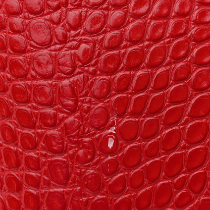 Christian Louboutin Calfskin Crocodile Embossed Spikes East West Cabata Tote 11 of 14
