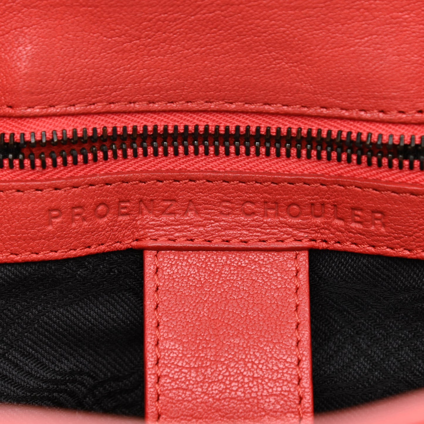 Lambskin Medium PS1 Satchel Deep Coral