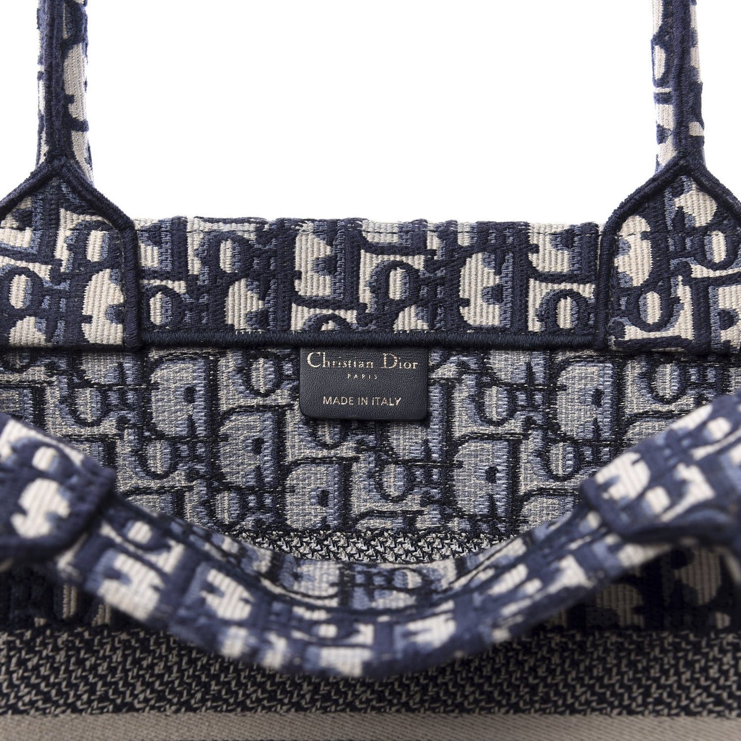 Oblique Medium Book Tote Blue Multicolor