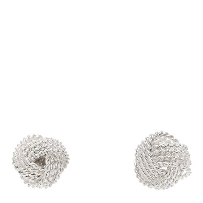 Tiffany Sterling Silver Twist Knot Earrings 1 of 5