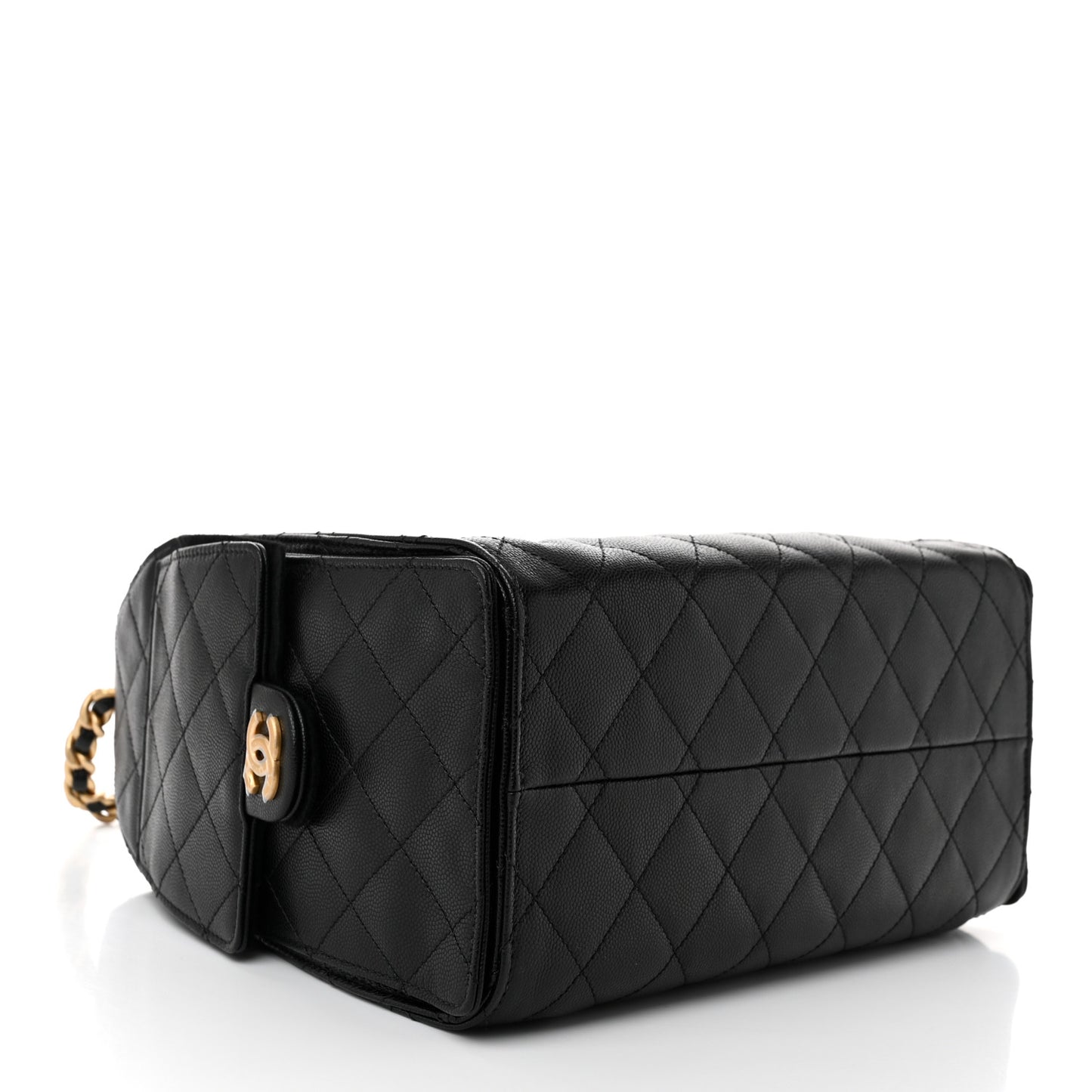 Caviar Quilted Small Chanel 25 Handbag Black