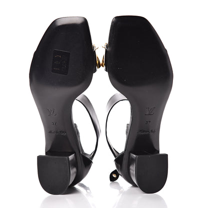 Louis Vuitton Calfskin Westbound Sandal 37 Black 5 of 8