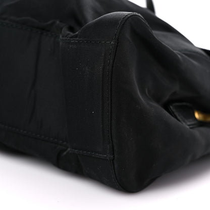 Prada Tessuto Nylon Chain Shoulder Bag Black 9 of 15
