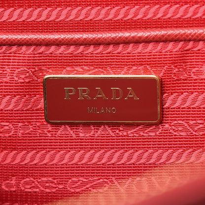Prada Saffiano Large Galleria Double Zip Tote Fuoco 6 of 11