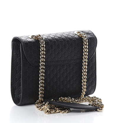 Gucci Microguccissima Mini Emily Shoulder Bag Black 2 of 5
