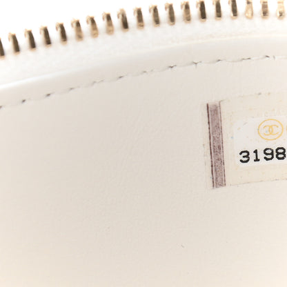 Chanel Shiny Caviar Quilted Pick Me Up Vanity Case White 7 of 12