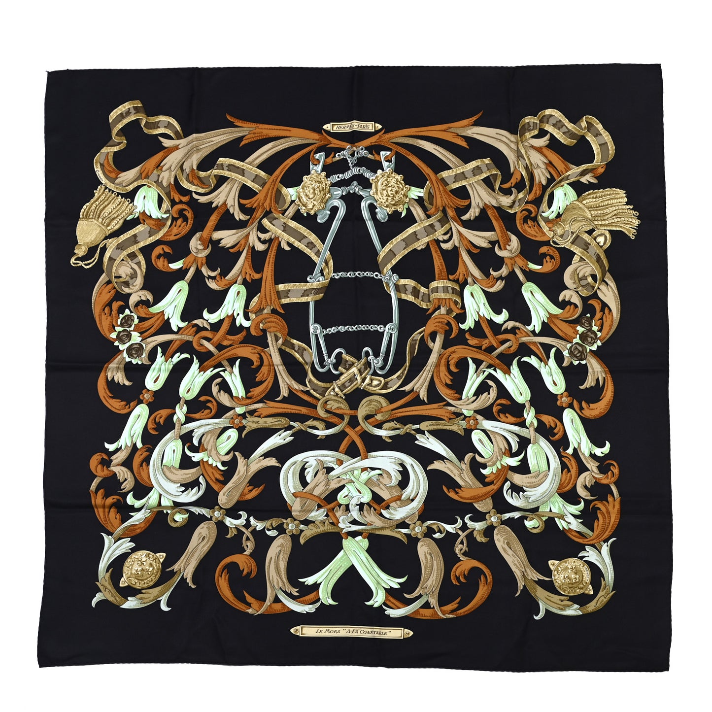 Silk Le Mors A La Conetable Scarf 90