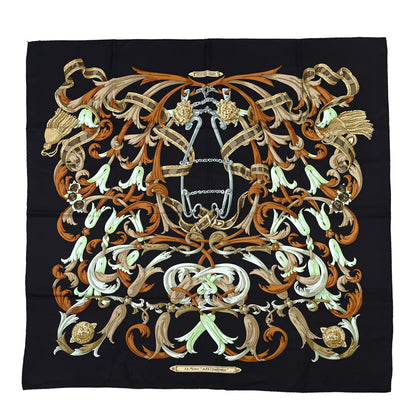 Hermes Silk Le Mors A La Conetable Scarf 90 1 of 5