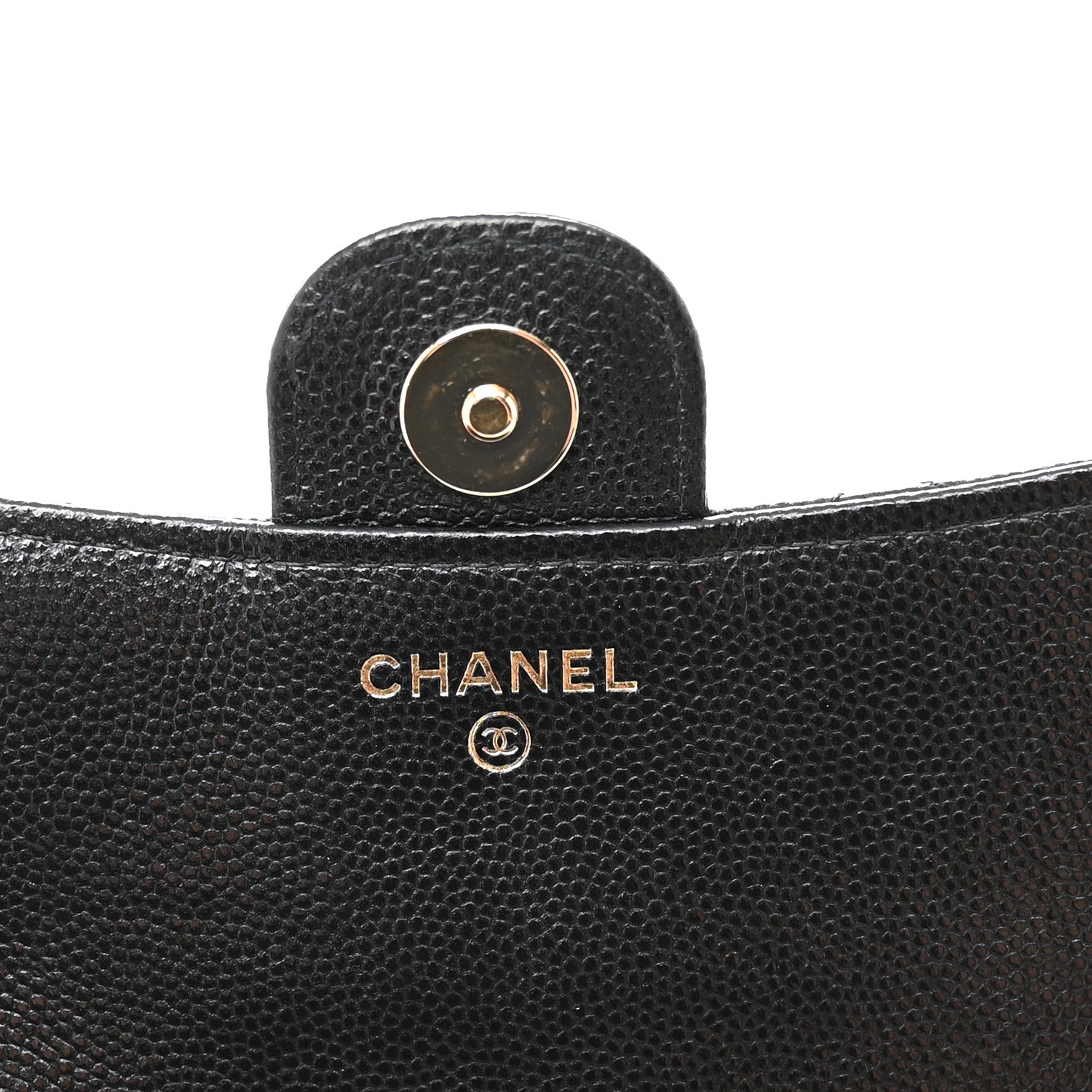 Chanel Caviar Quilted Flap Phone Holder With Chain Black 1869221