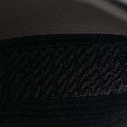 Prada Vitello Daino Soft Mini Hobo Messenger Bag Granite Gray 5 of 12