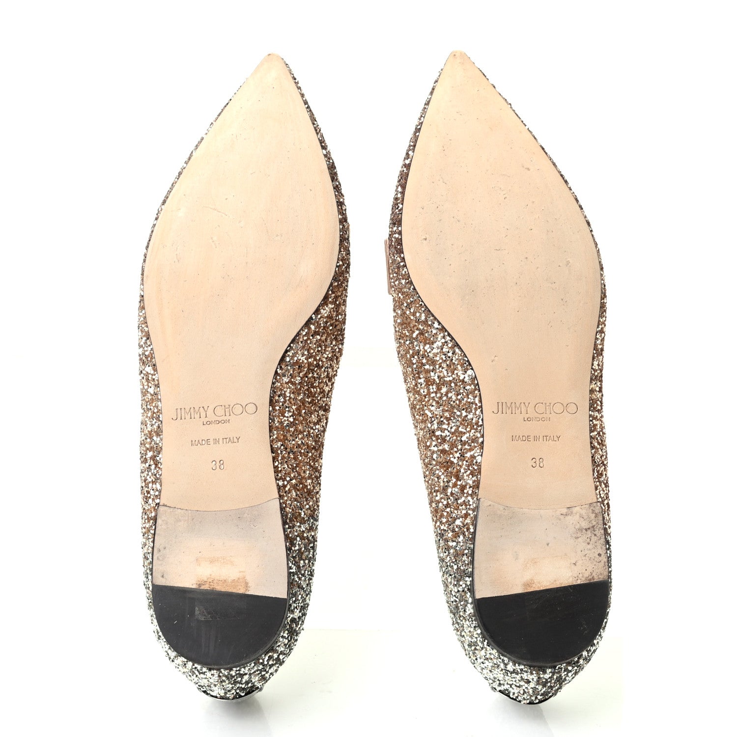 Jimmy Choo Glitter Degrade Gala Viola Flats 38 5 of 7