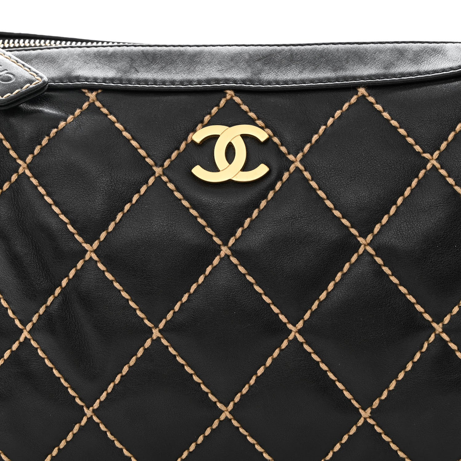 Chanel Calfskin Wild Stitch Hobo Black 8 of 16