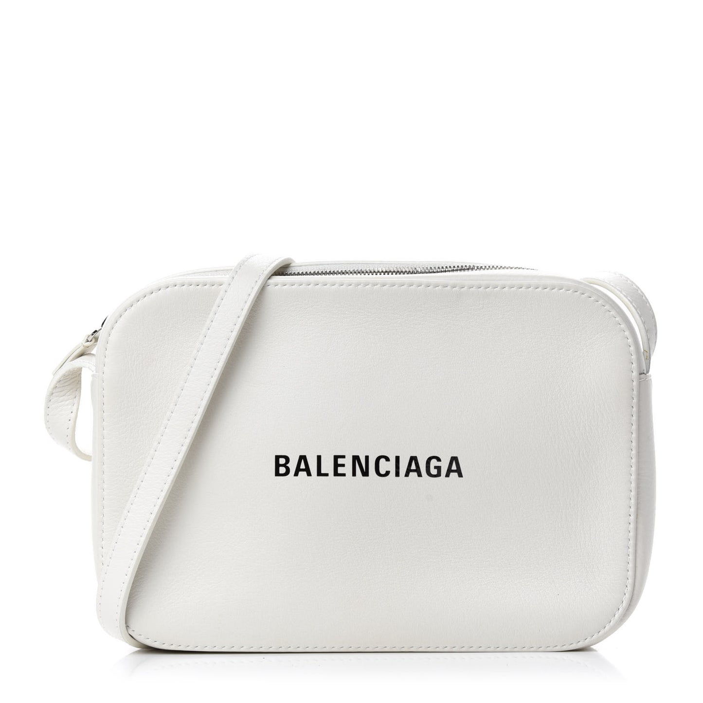 Calfskin Logo S Everyday Camera Bag White