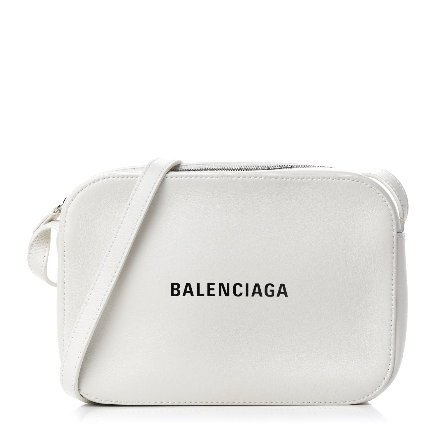 Balenciaga Calfskin Logo S Everyday Camera Bag White 1 of 10