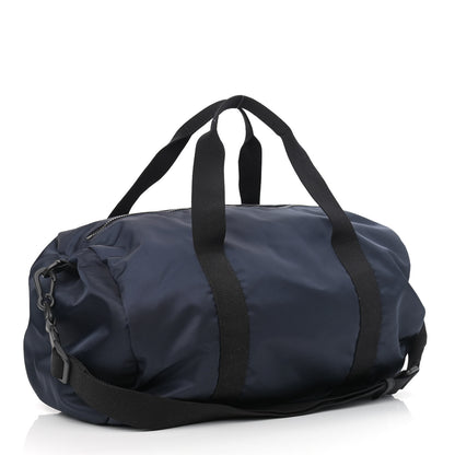Versace Canvas Nylon Quilted Palazzo Duffle Bag Navy Black 3 of 8