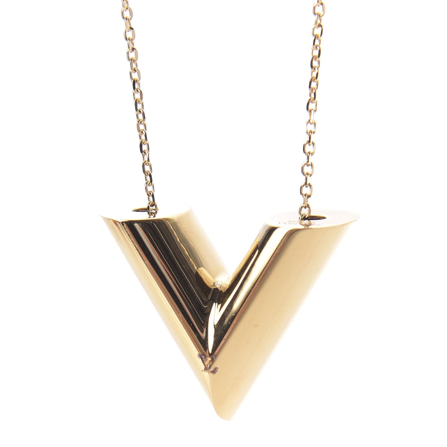Essential V Necklace Gold