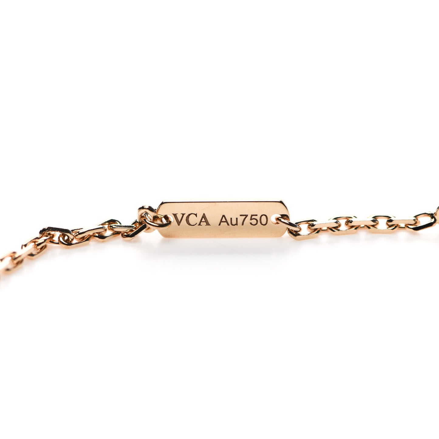 18K Rose Gold Letterwood Magic Alhambra Long Necklace