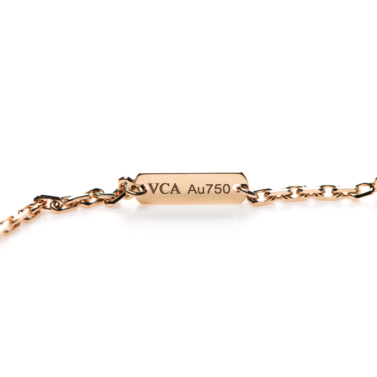 Van Cleef & Arpels 18K Rose Gold Letterwood Magic Alhambra Long Necklace 5 of 6