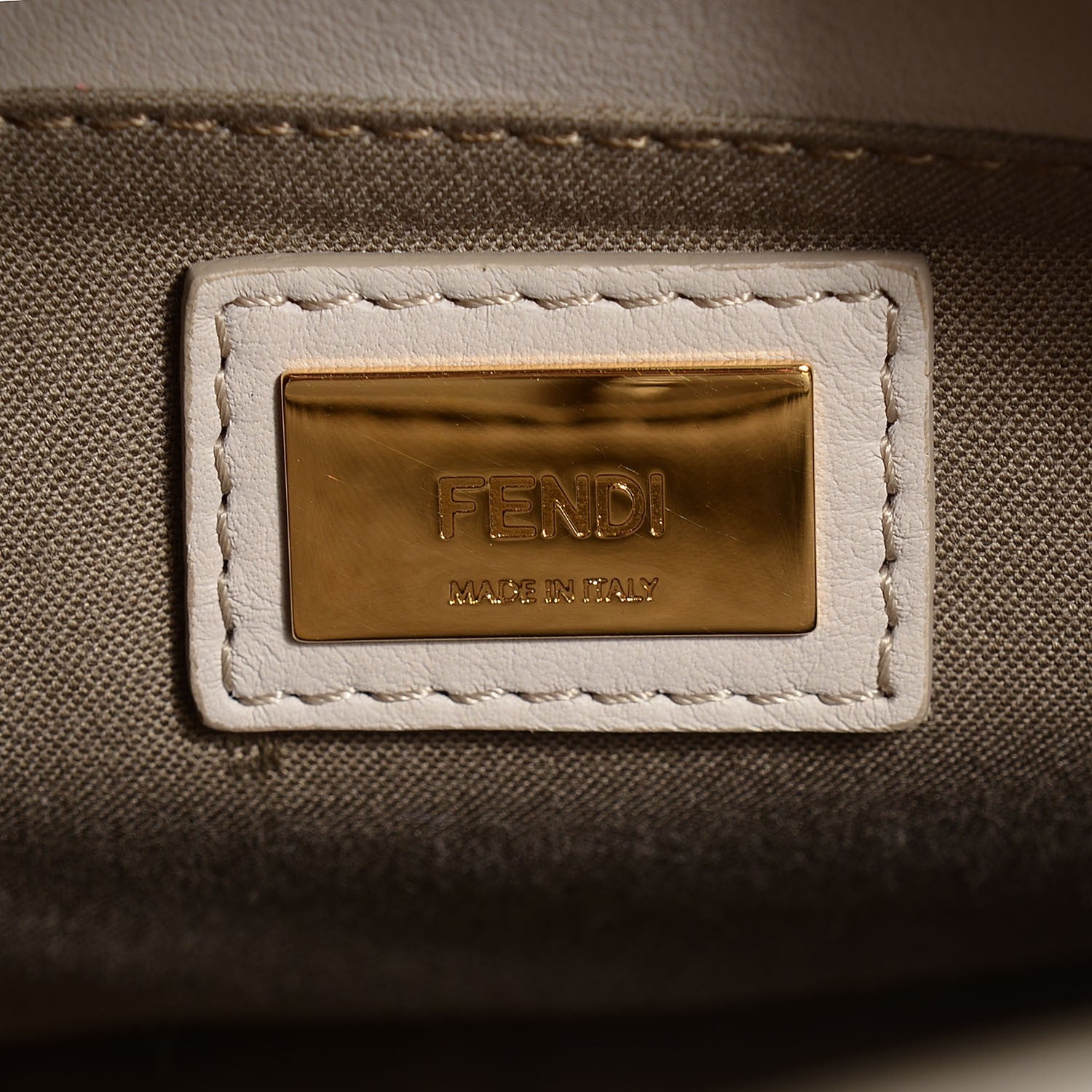 Fendi Vitello Elite Monster Petite 2Jours Tote Multicolor Black Grigio Polvere Multicolor 6 of 8