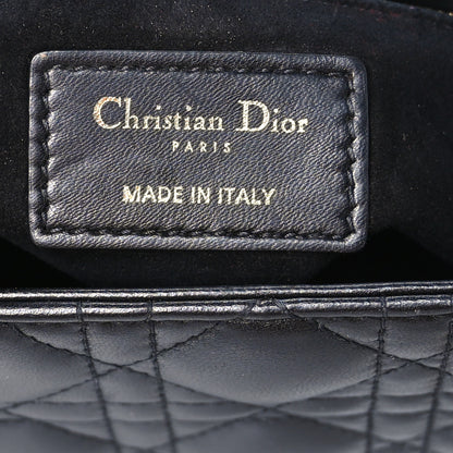 Christian Dior Lambskin Cannage Medium Lady Dior Black 6 of 10