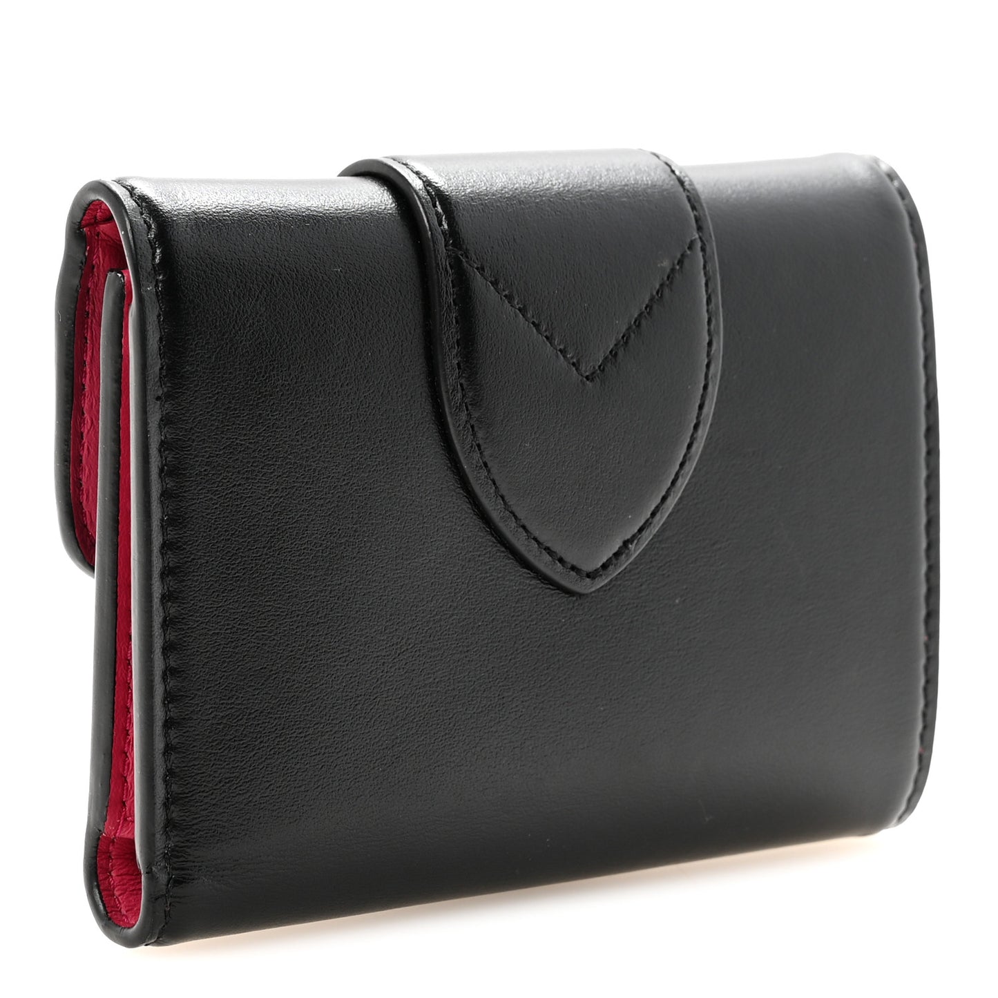 Smooth Calfskin LV Pont 9 Compact Wallet Black