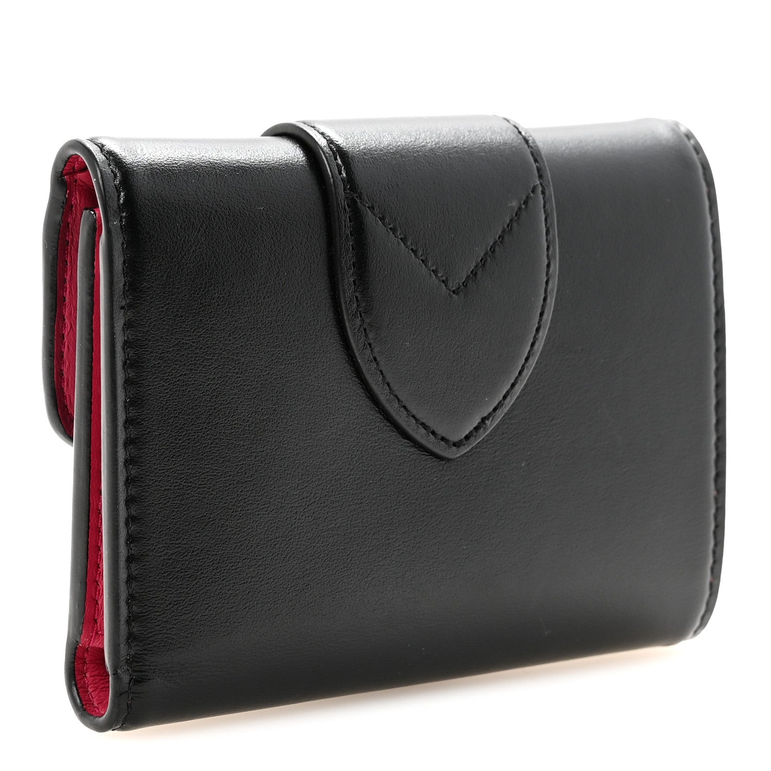 Louis Vuitton Smooth Calfskin LV Pont 9 Compact Wallet Black 3 of 7