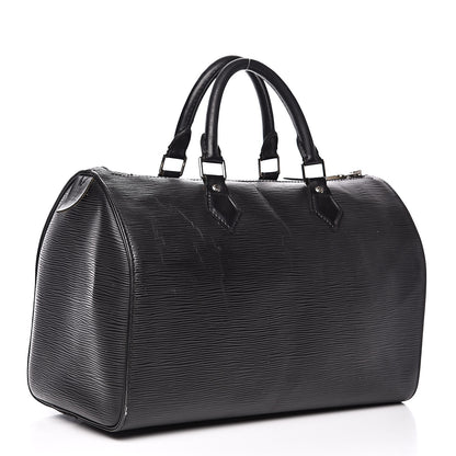 Louis Vuitton Epi Speedy 30 Black 3 of 19