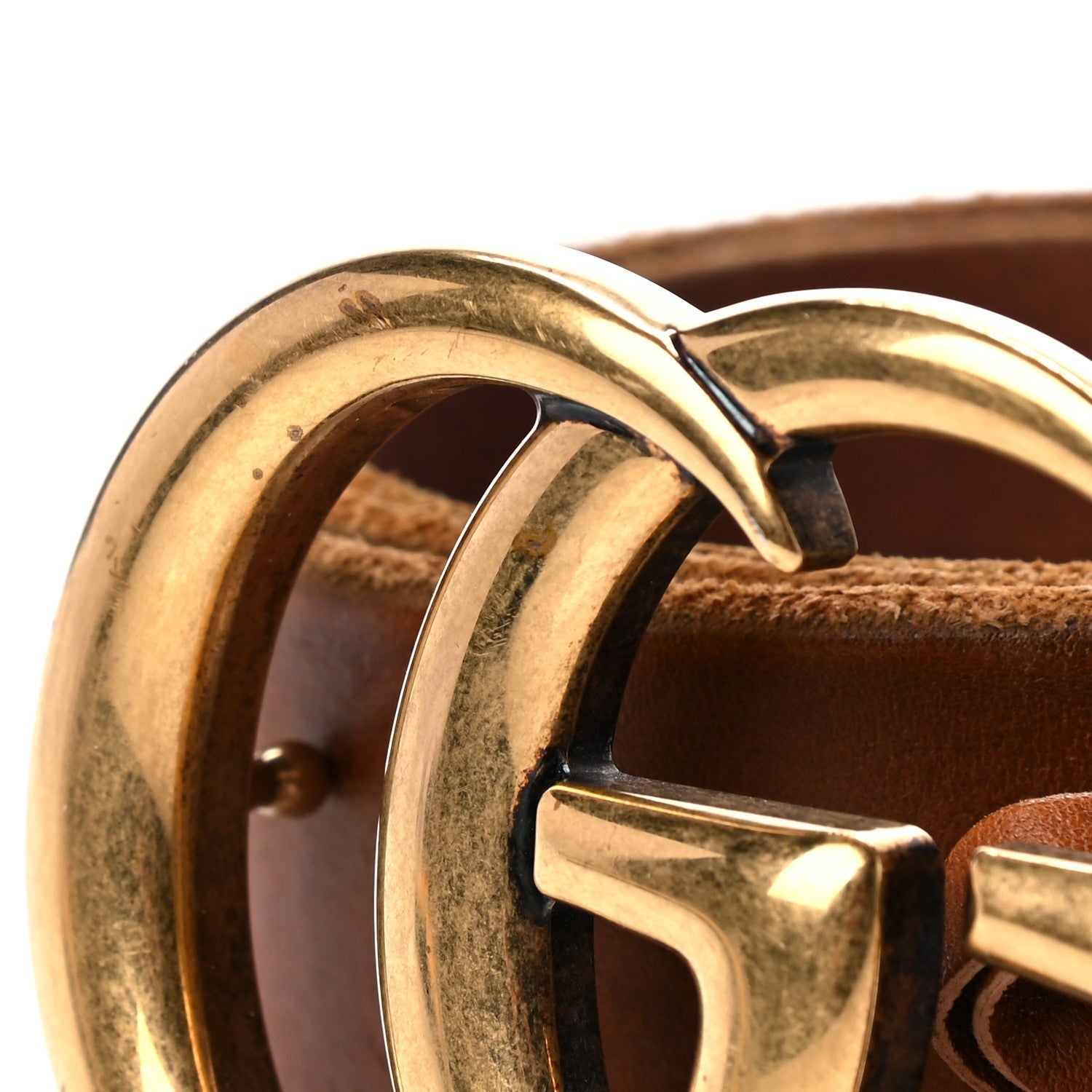 Gucci Faded Calfskin Double G 40mm Belt 85 34 Cuir 12 of 12
