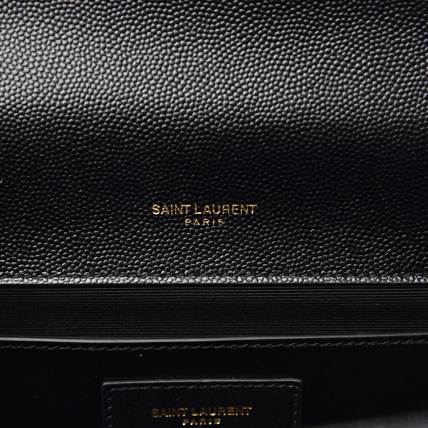 Saint Laurent Grain De Poudre Medium Classic Monogram Kate Satchel Black 6 of 8