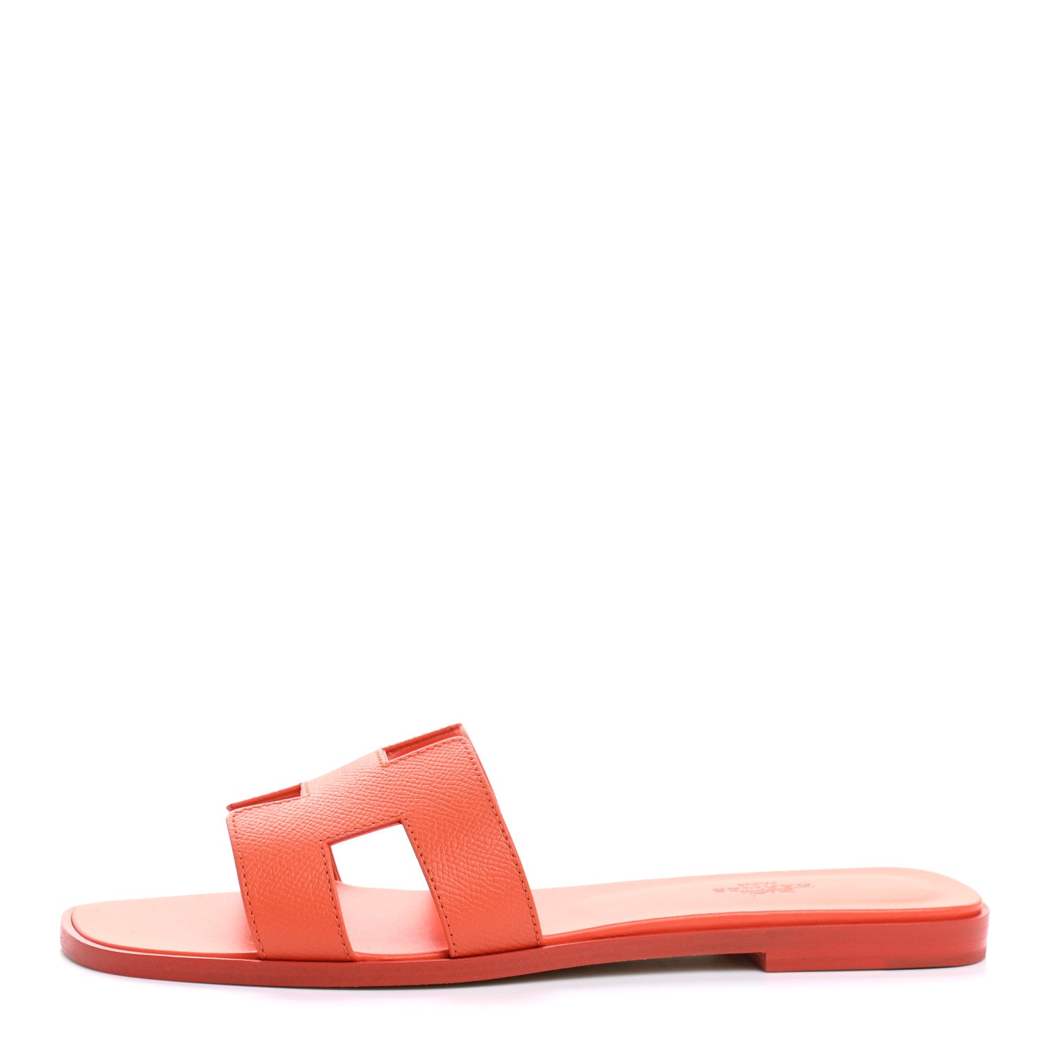 Hermes Epsom Oran Sandals 39.5 Orange Poppy 1 of 14