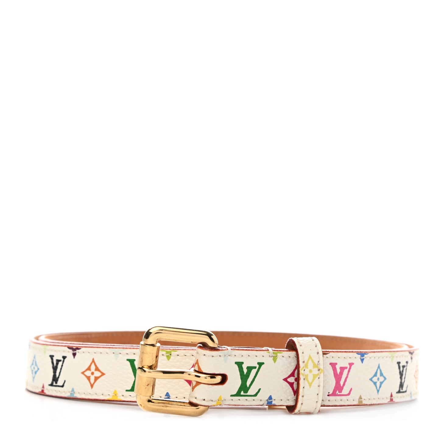 Monogram Multicolor Belt 90 36 White