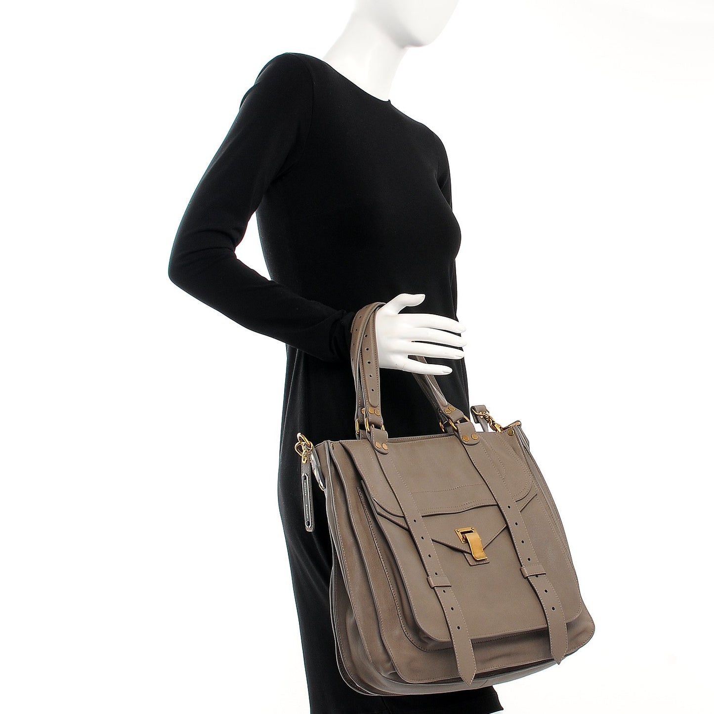 Lambskin PS1 Tote Smoke