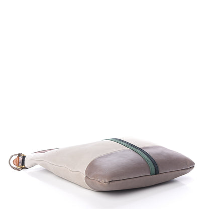 Celine Nubuck Racer Stripe Shoulder Bag Grey 3 of 8