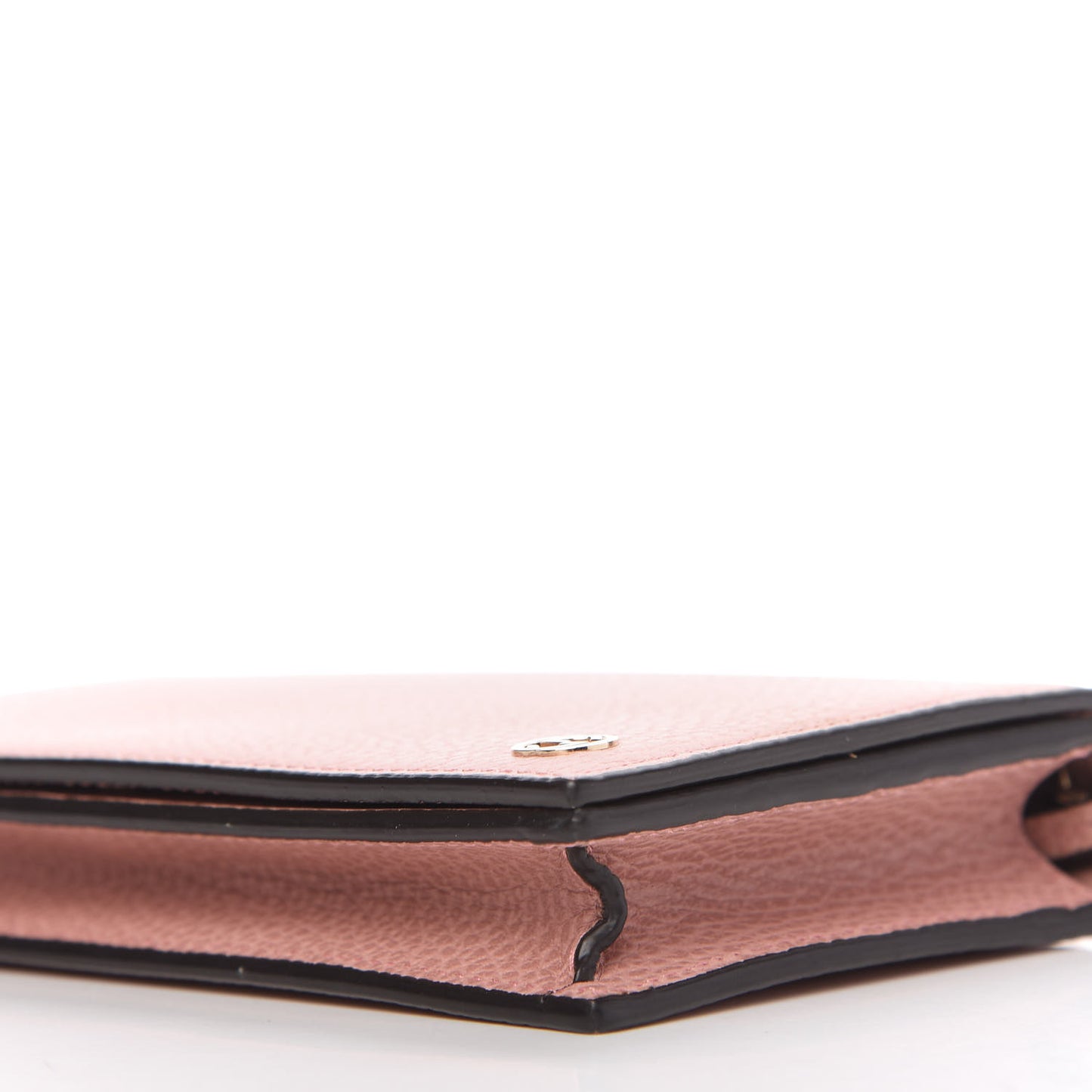 Dollar Calfskin Medium Betty Chain Wallet Soft Pink